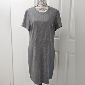 Banana Republic Grey With Silver Midi Dress. Size 14